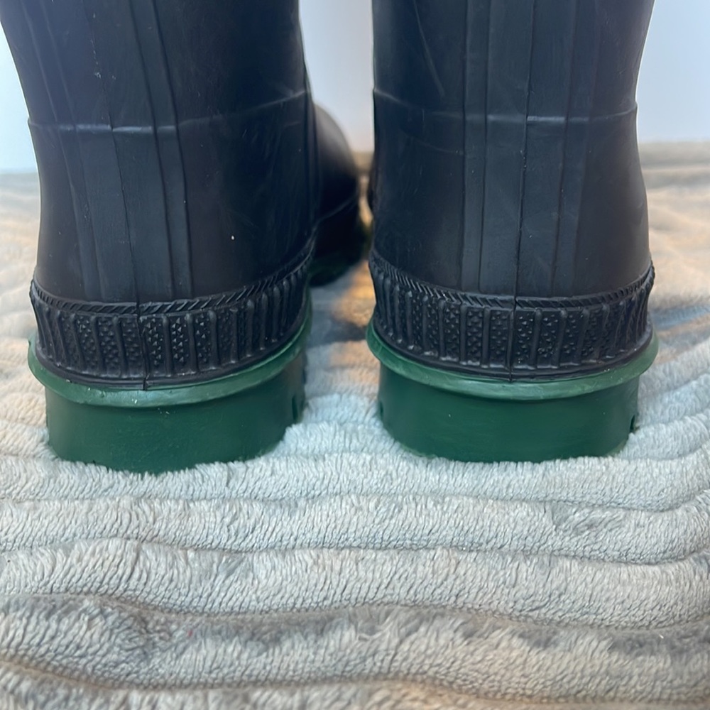 Black and Green Rain/Work Boots - Picture 4 of 11